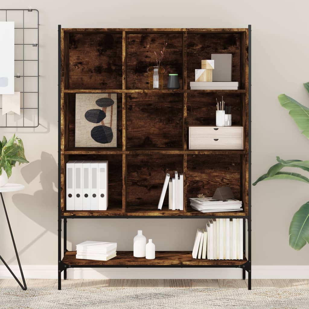 Regal za knjige boja hrasta 102x30x141,5 cm konstruirano drvo