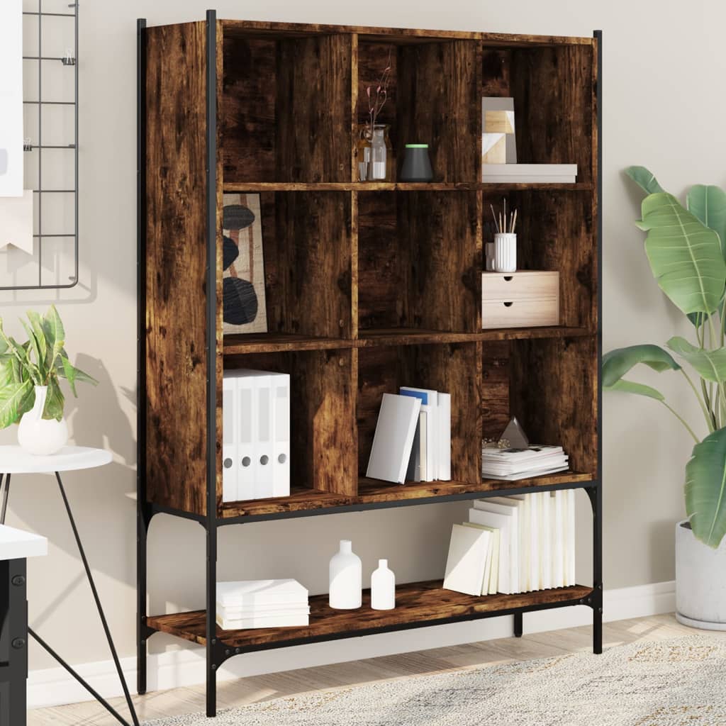 Regal za knjige boja hrasta 102x30x141,5 cm konstruirano drvo