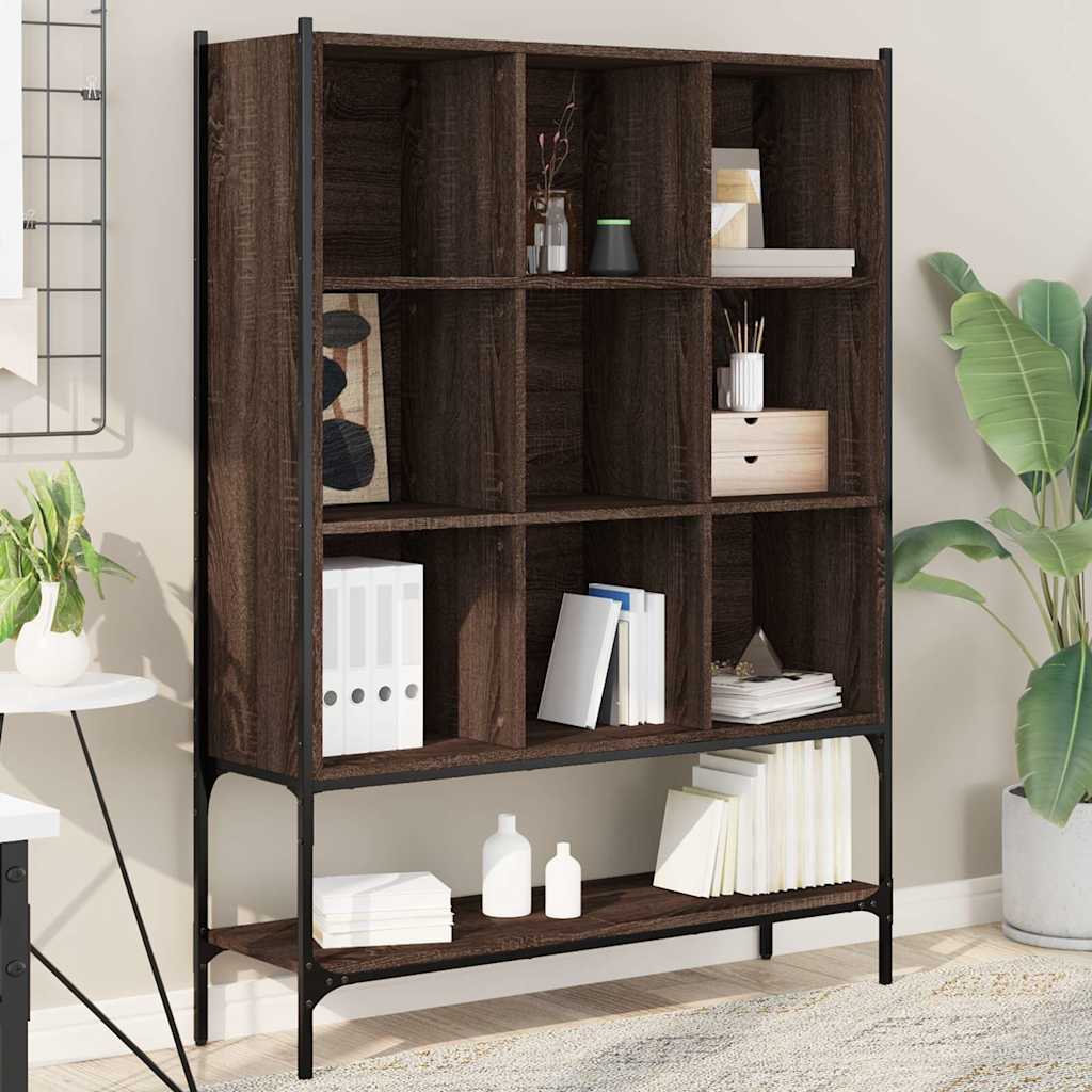 Regal za knjige boja hrasta 102x30x141,5 cm konstruirano drvo
