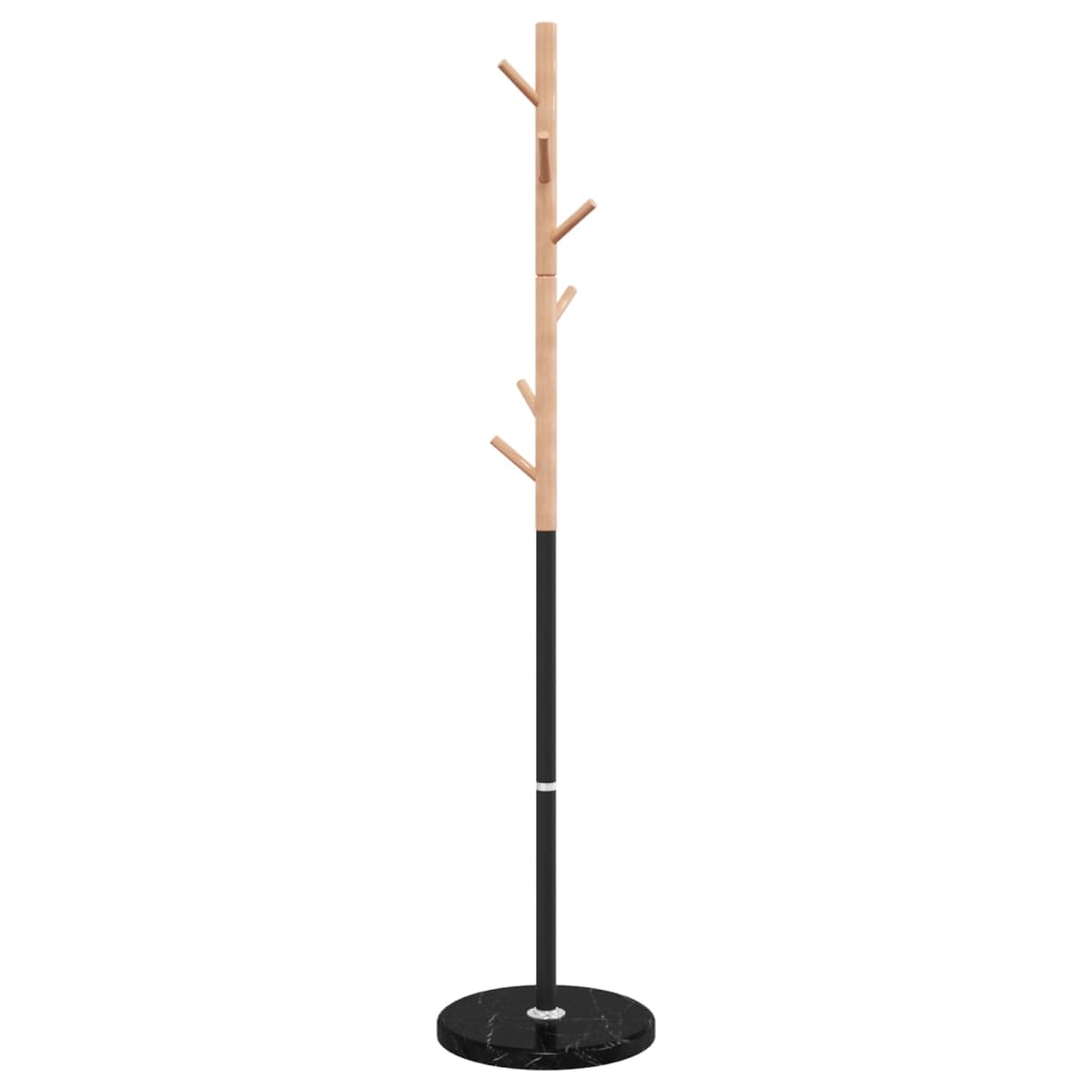 Stalak za kapute crni 172 cm od željeza obloženog prahom