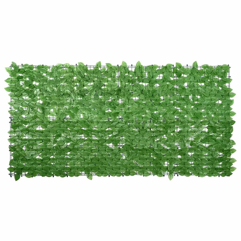 Balkonski zaslon sa zelenim lišćem 200 x 100 cm