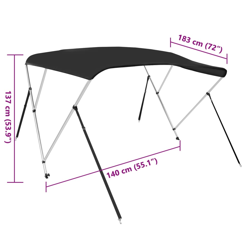 Tenda bimini s 3 luka plava 183x140x137 cm