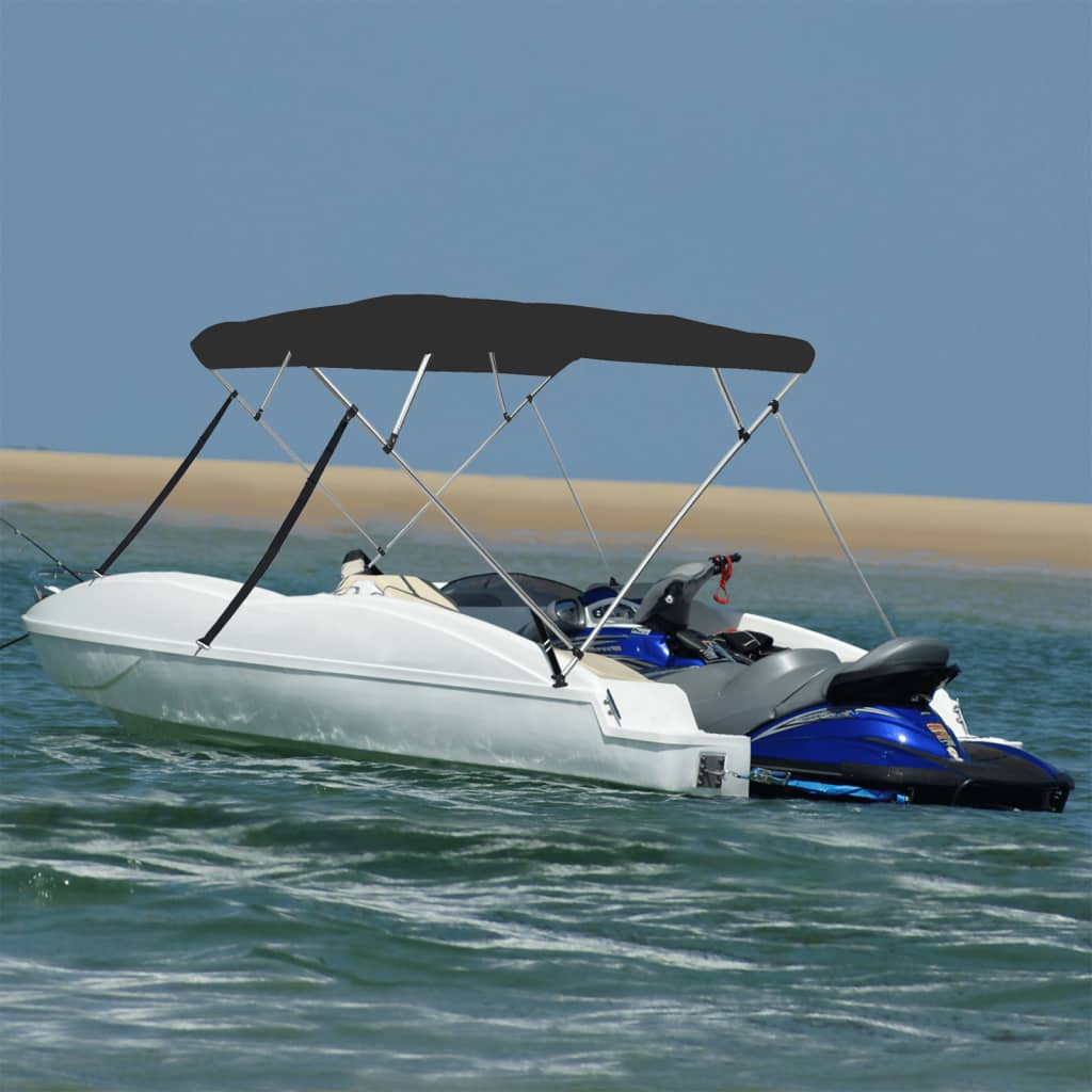 Tenda bimini s 4 luka crna 243x244x137 cm