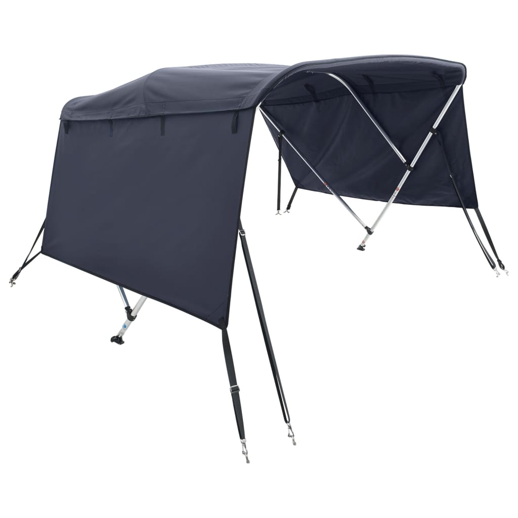 Tenda bimini s 3 luka i bočnim stijenkama 183x(185-198)x137 cm