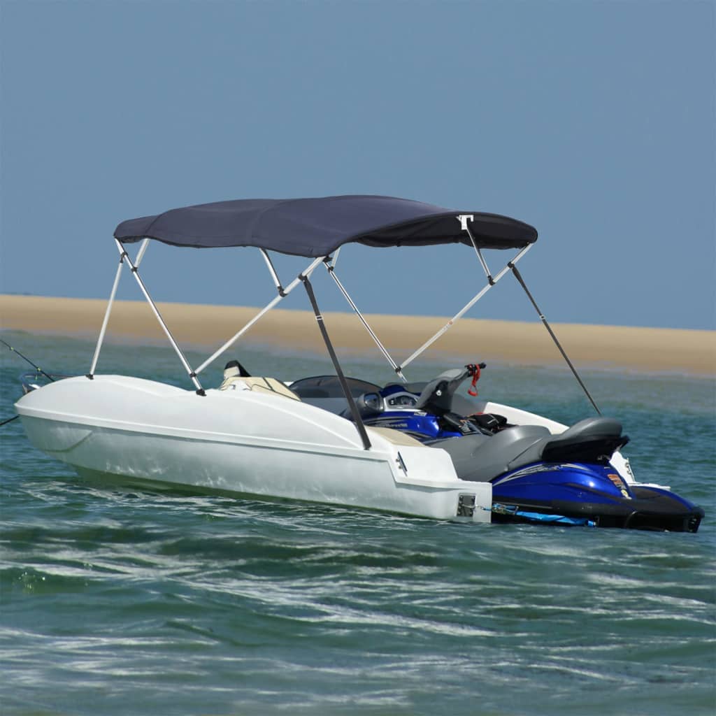 Tenda bimini s 4 luka i bočnim stijenkama 243x(185-198)x137 cm