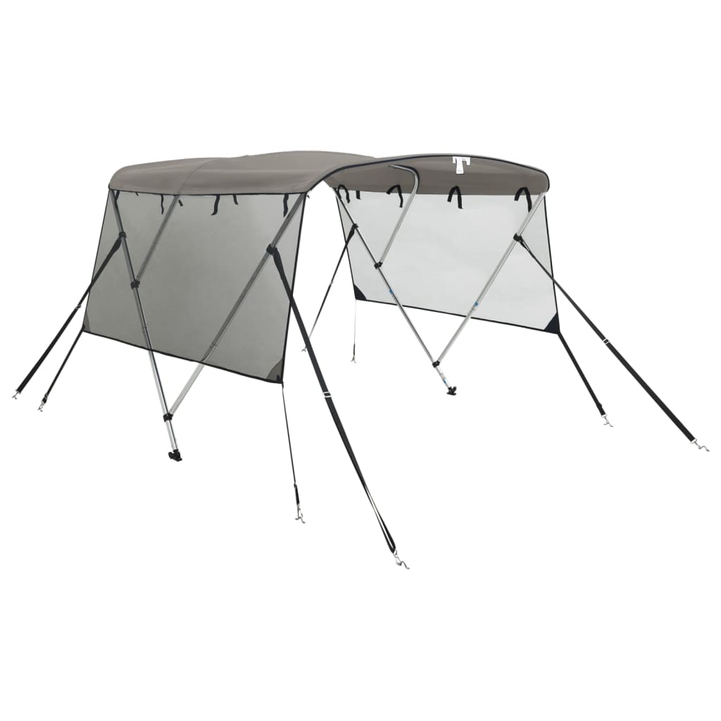 Tenda bimini s 4 luka i mrežastim zidovima 183x(170-182)x137 cm
