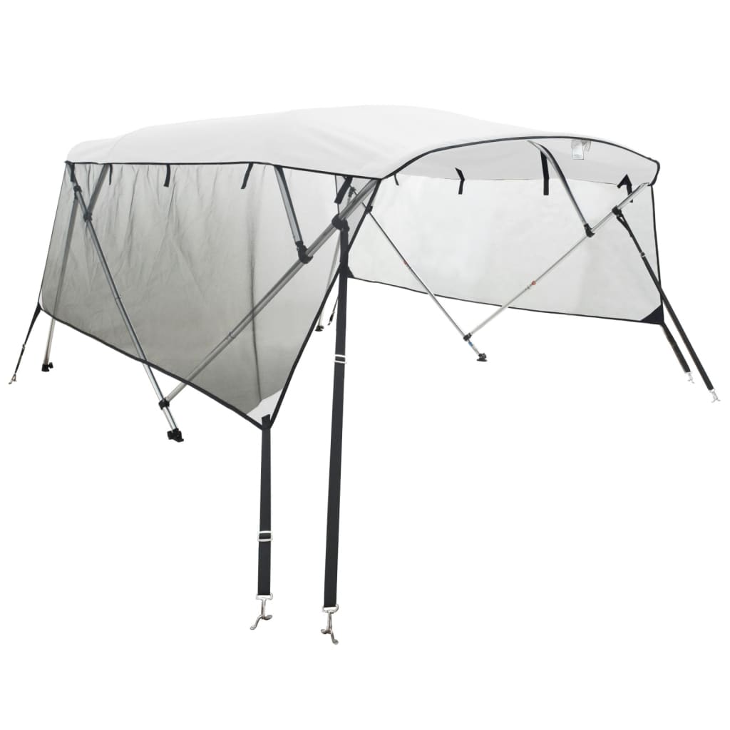 Tenda bimini s 4 luka i mrežastim zidovima 243x(185-198)x137 cm