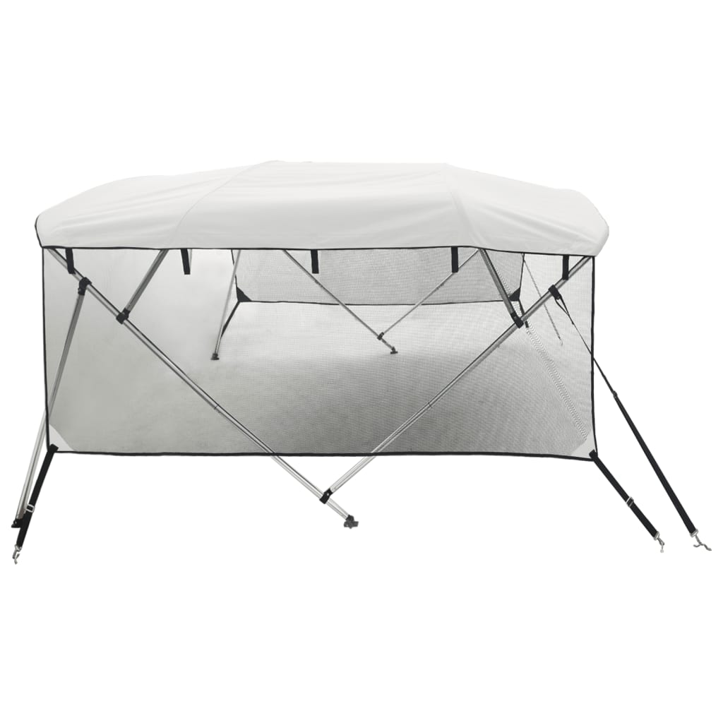 Tenda bimini s 4 luka i mrežastim zidovima 243x(185-198)x137 cm
