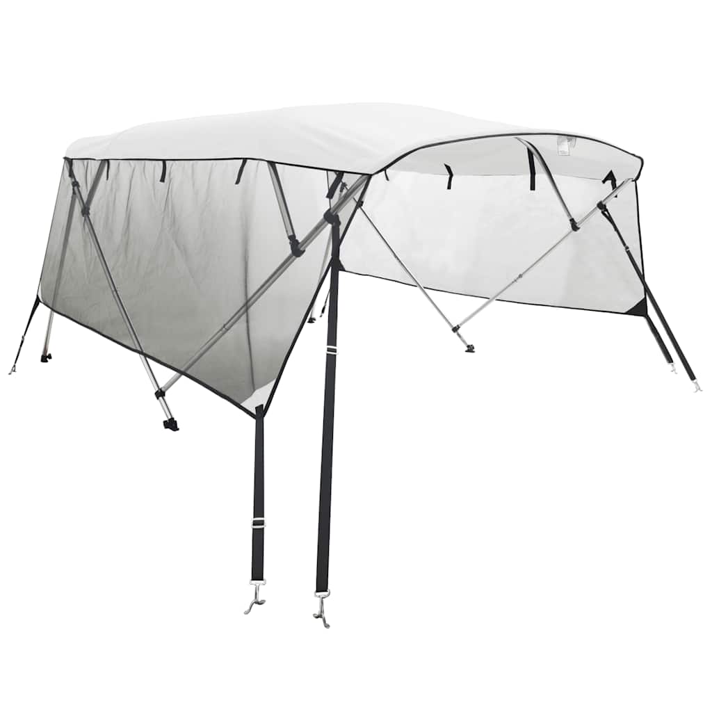 Tenda bimini s 4 luka i mrežastim zidovima 243x(230-244)x137 cm