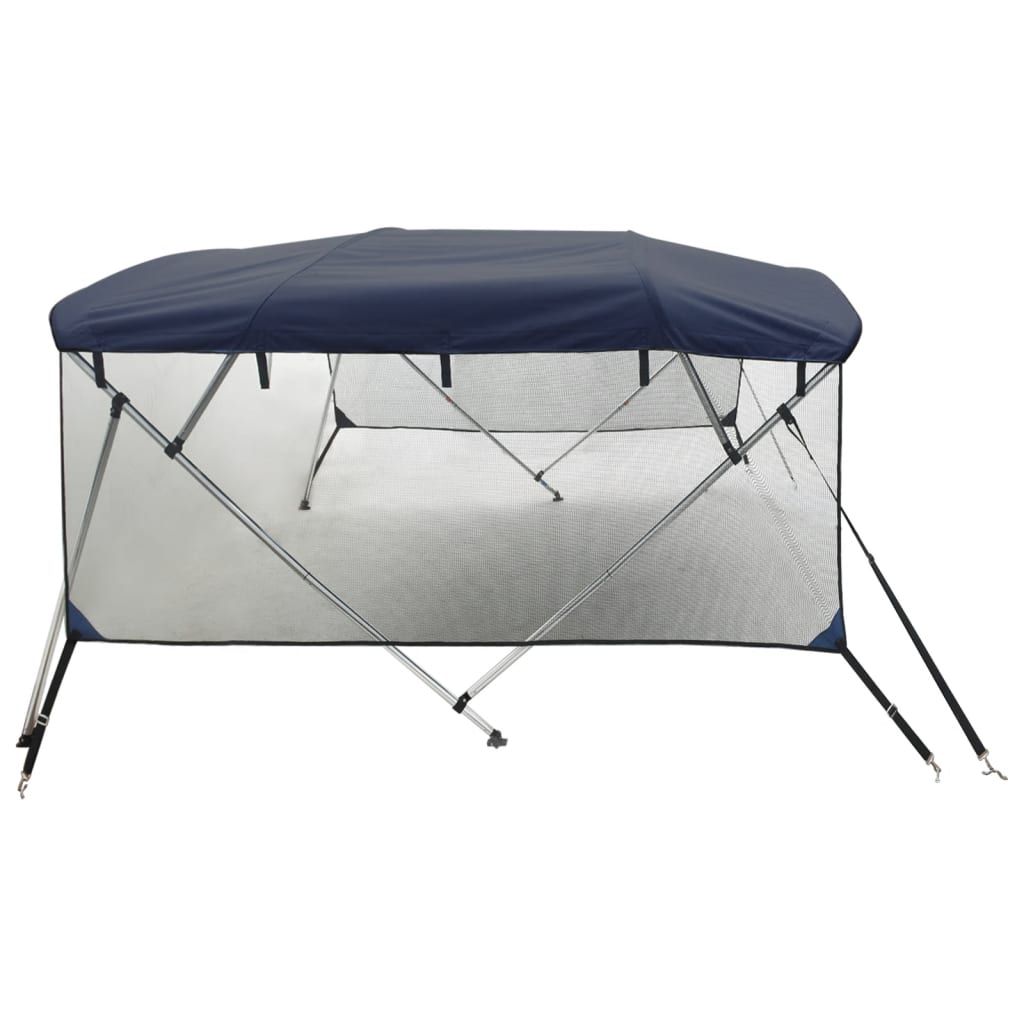 Tenda bimini s 4 luka i mrežastim zidovima 243x(170-182)x137 cm