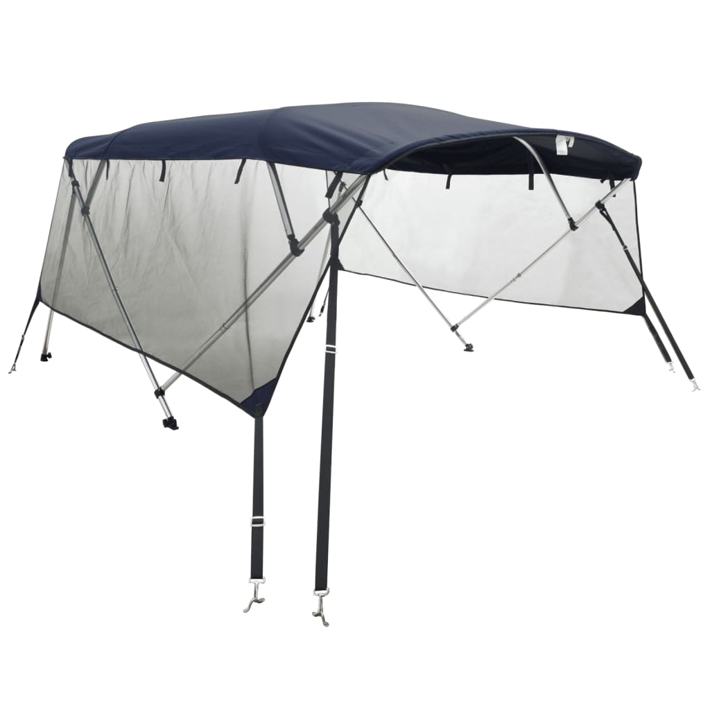 Tenda bimini s 4 luka i mrežastim zidovima 243x(185-198)x137 cm