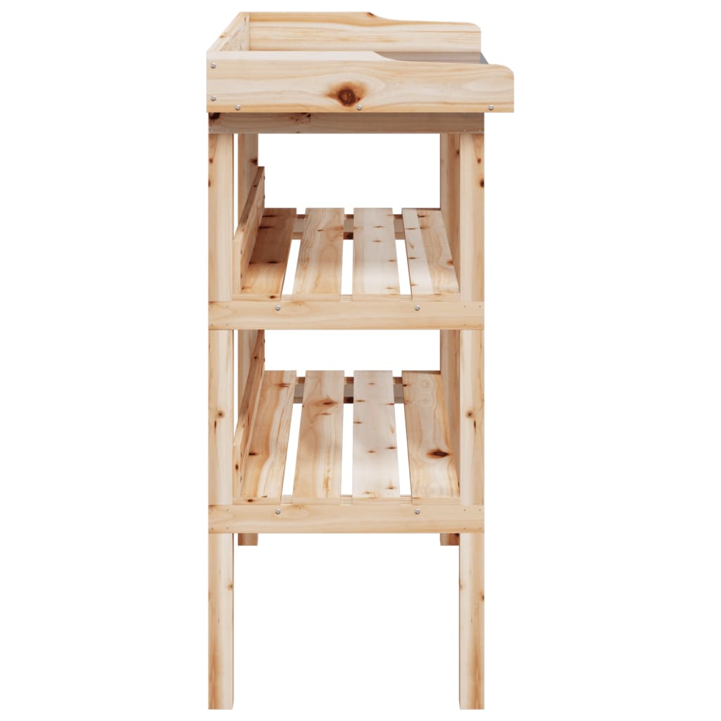 Stol za biljke s policama 78 x 38 x 82,5 cm od masivne jelovine
