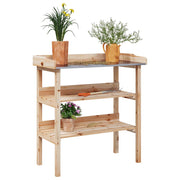 Stol za biljke s policama 78 x 38 x 82,5 cm od masivne jelovine
