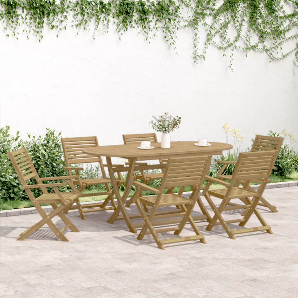 Sklopive vrtne stolice 8 kom 54,5x61,5x86,5 cm od drva bagrema