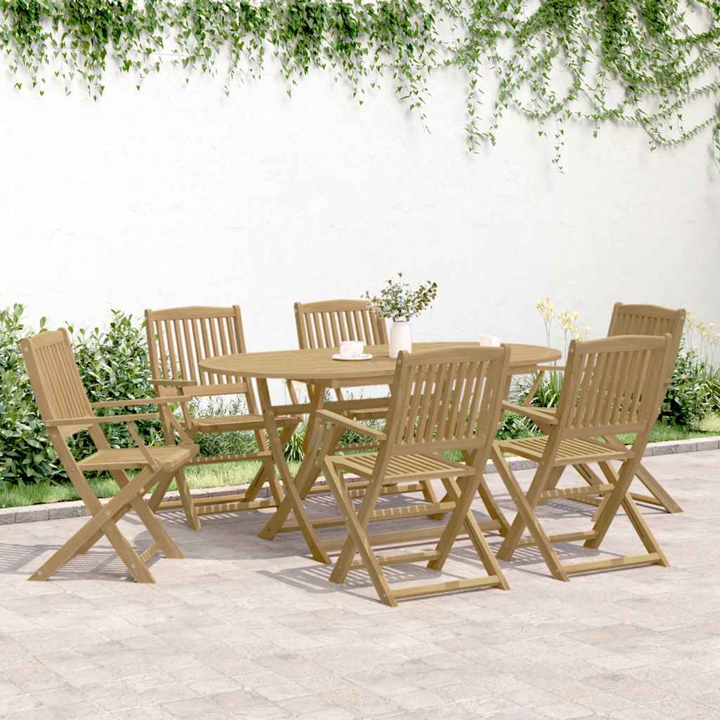 Sklopive vrtne stolice 6 kom 54x61x88 cm od drva bagrema