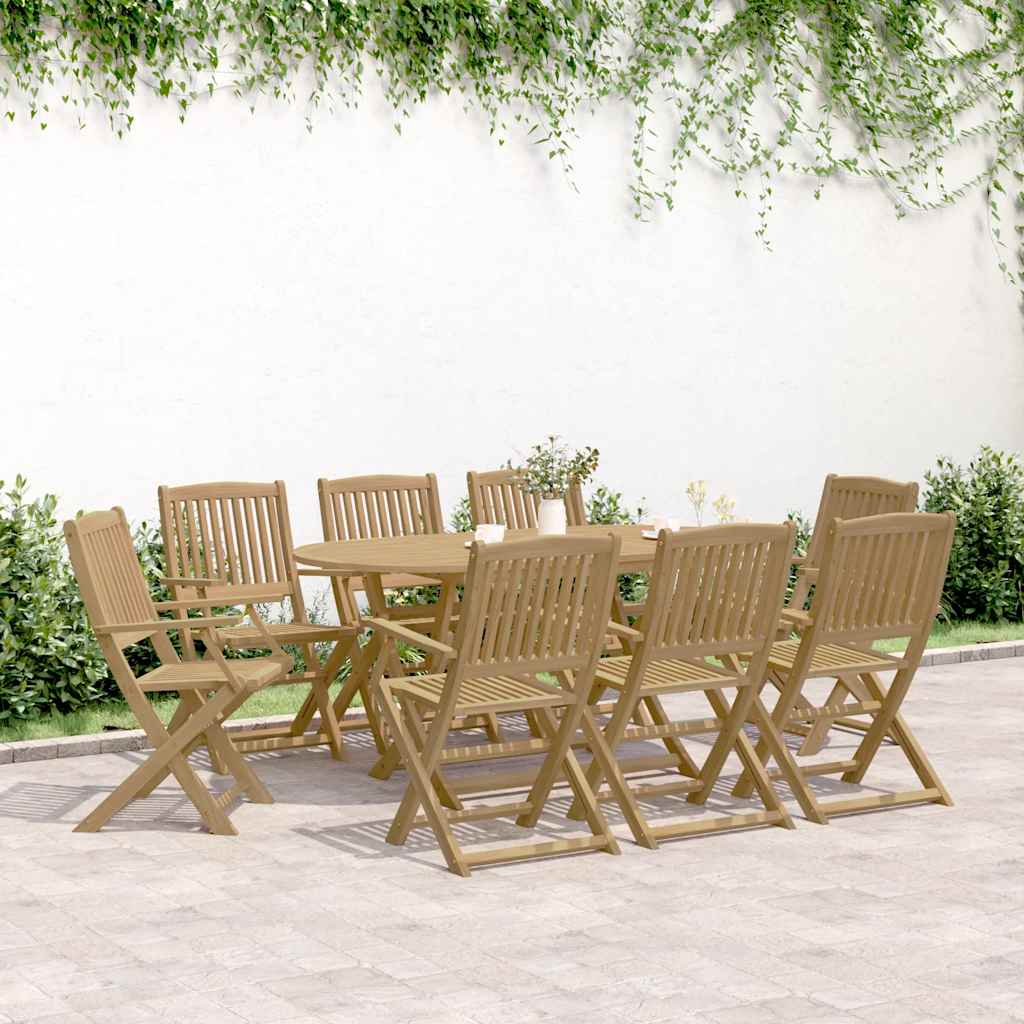 Sklopive vrtne stolice 8 kom 54x61x88 cm od drva bagrema