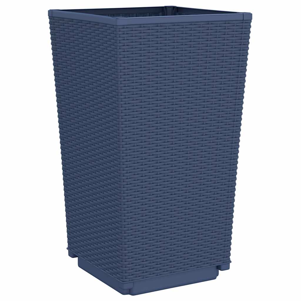 Vrtne sadilice 4 kom plava siva 32,5 x 32,5 x 57 cm PP