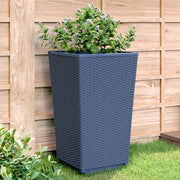 Vrtne sadilice 4 kom plava siva 32,5 x 32,5 x 57 cm PP