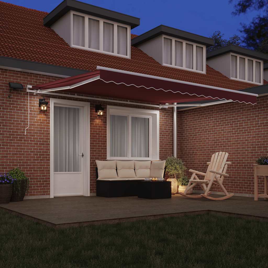 Tenda na ručno uvlačenje s LED bordo 400 x 300 cm