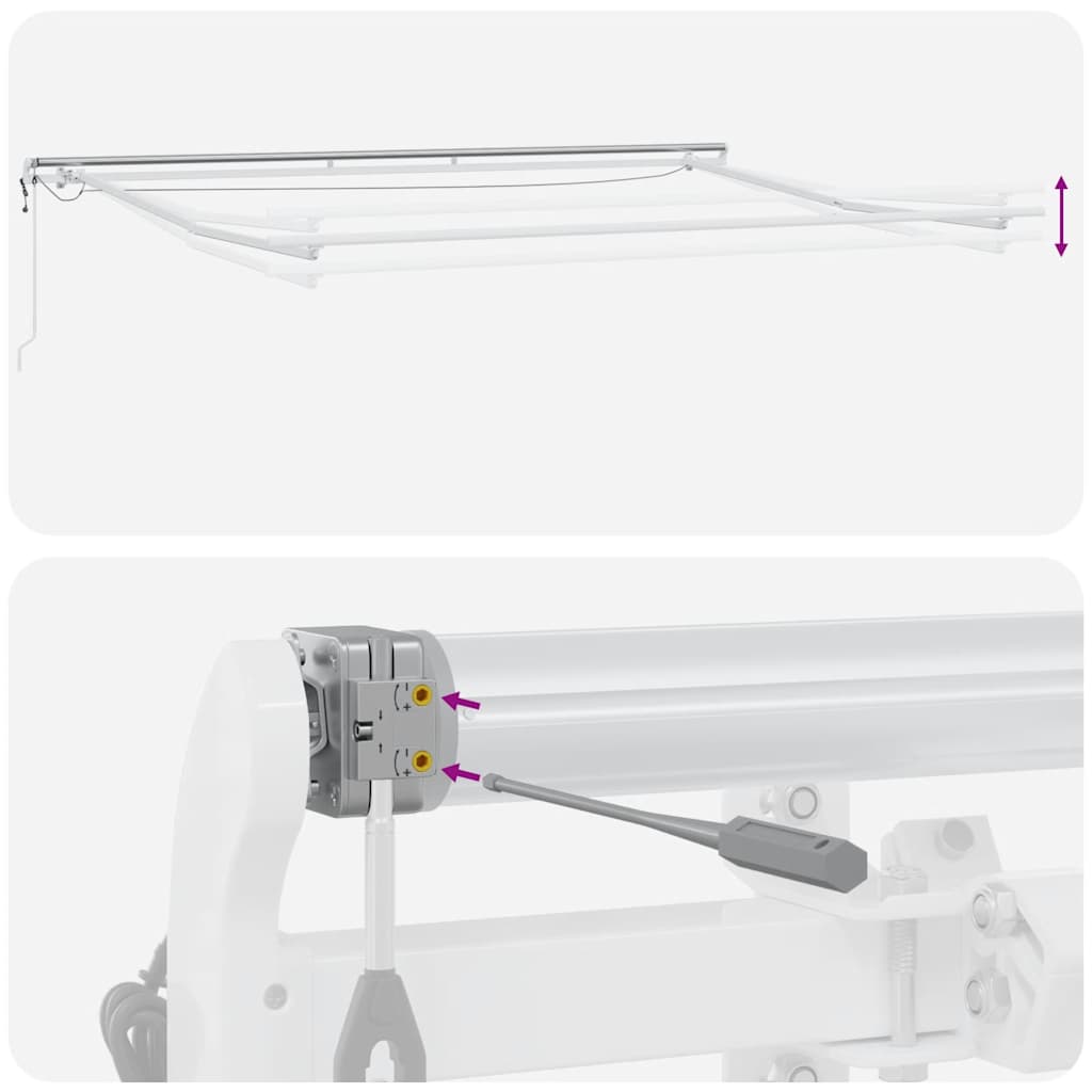 Tenda na automatsko uvlačenje s LED bordo 450x300 cm