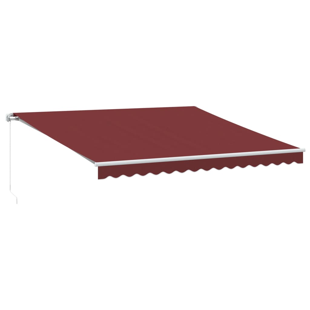 Tenda na ručno uvlačenje bordo 400 x 350 cm