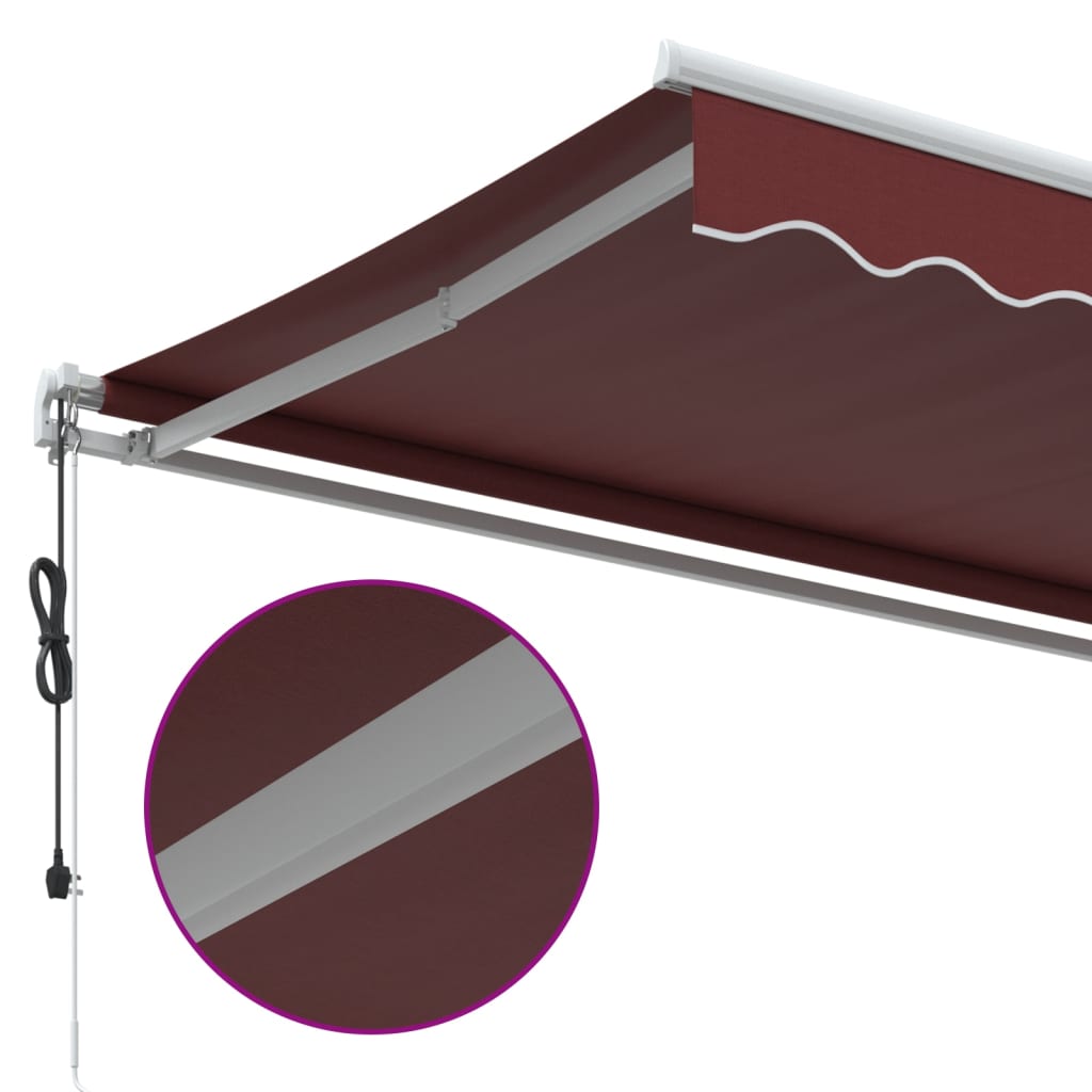 Tenda na automatsko uvlačenje bordo 500 x 350 cm