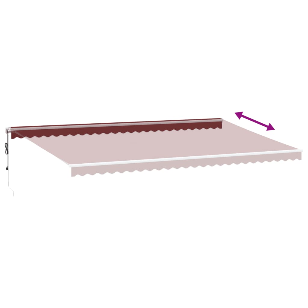 Tenda na automatsko uvlačenje s LED bordo 600x350 cm