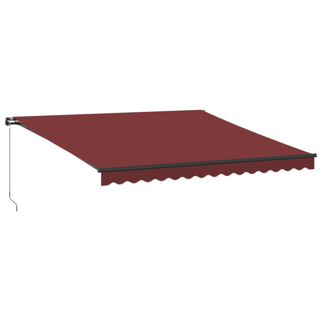 Tenda na ručno uvlačenje bordo 400 x 350 cm