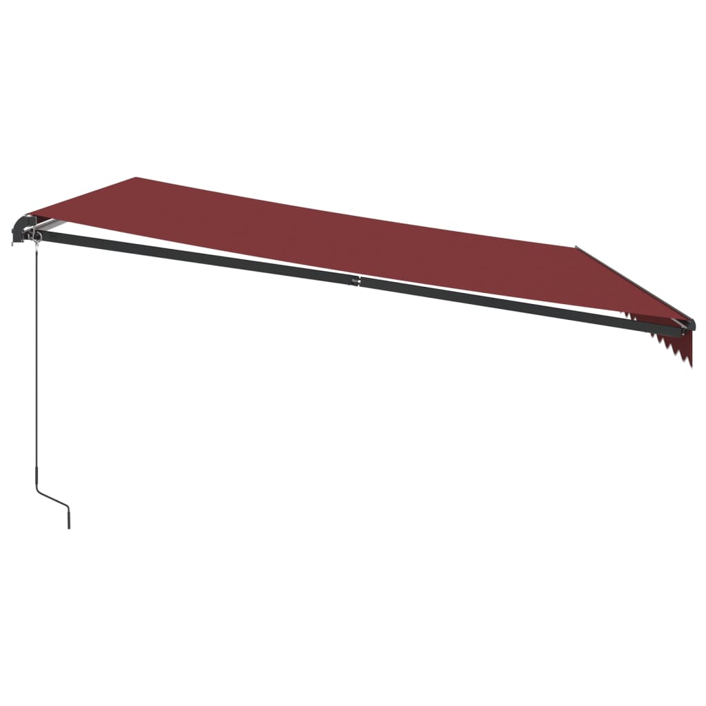 Tenda na ručno uvlačenje bordo 450 x 350 cm