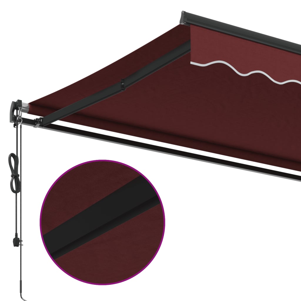 Tenda na automatsko uvlačenje bordo 500 x 350 cm