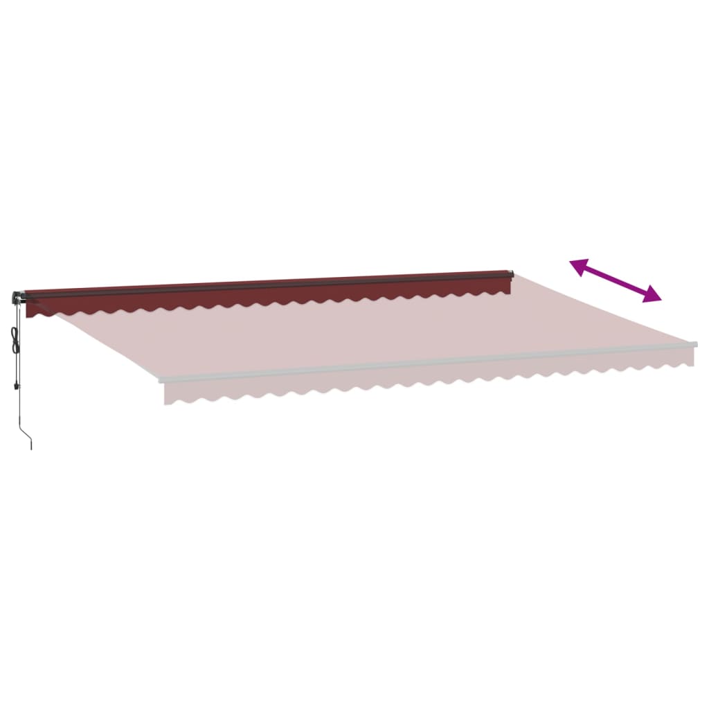 Tenda na automatsko uvlačenje bordo 600 x 350 cm