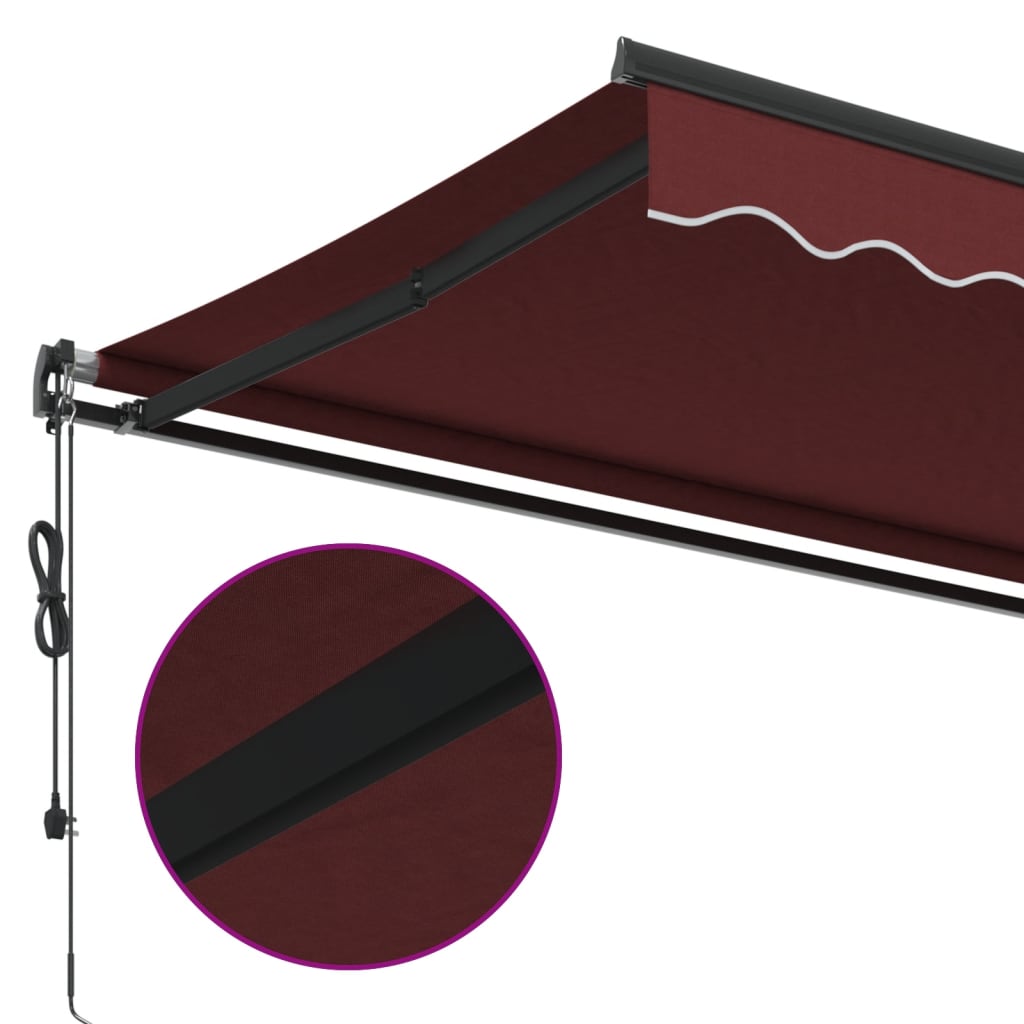 Tenda na automatsko uvlačenje bordo 600 x 350 cm