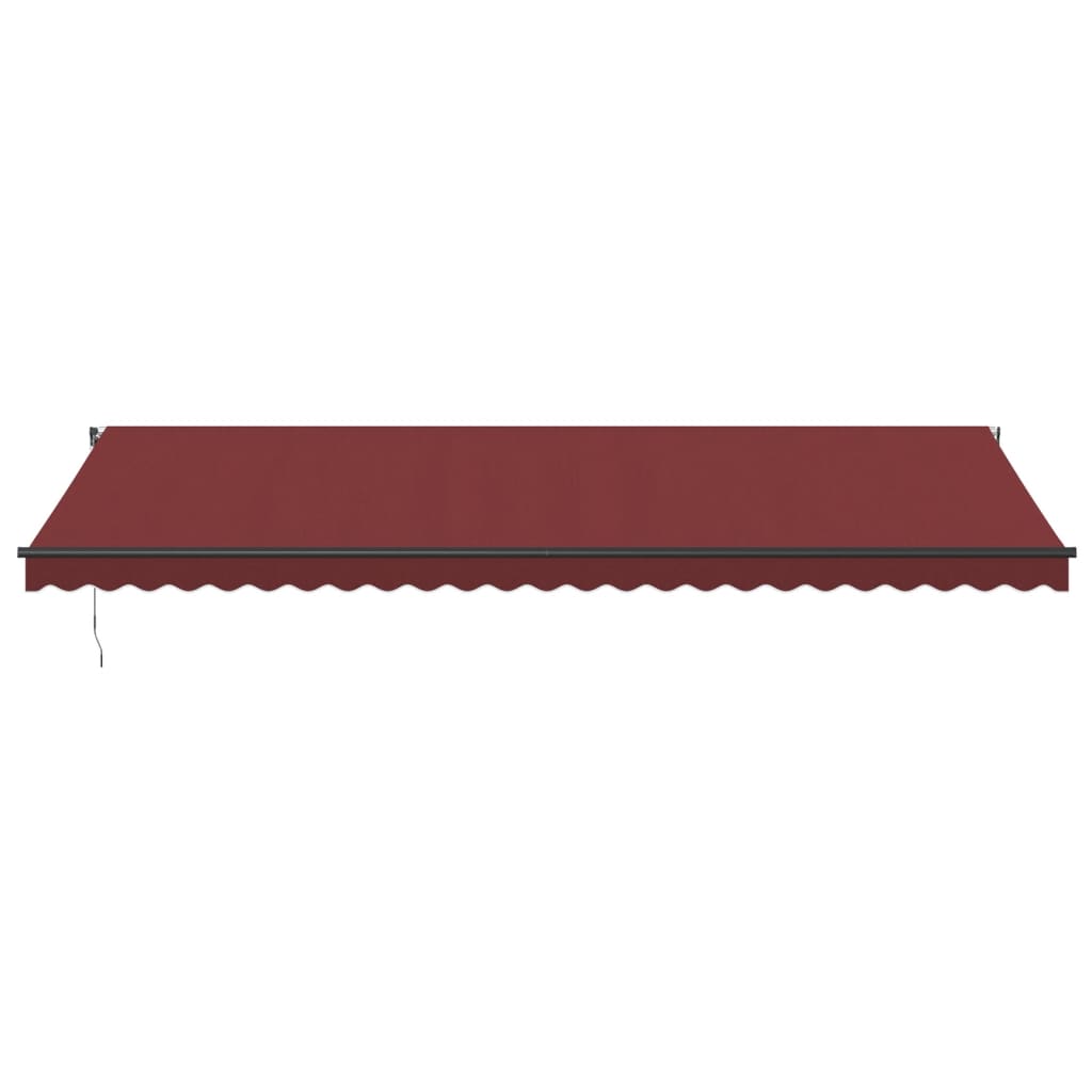 Tenda na automatsko uvlačenje s LED svjetlima bordo 600x350 cm