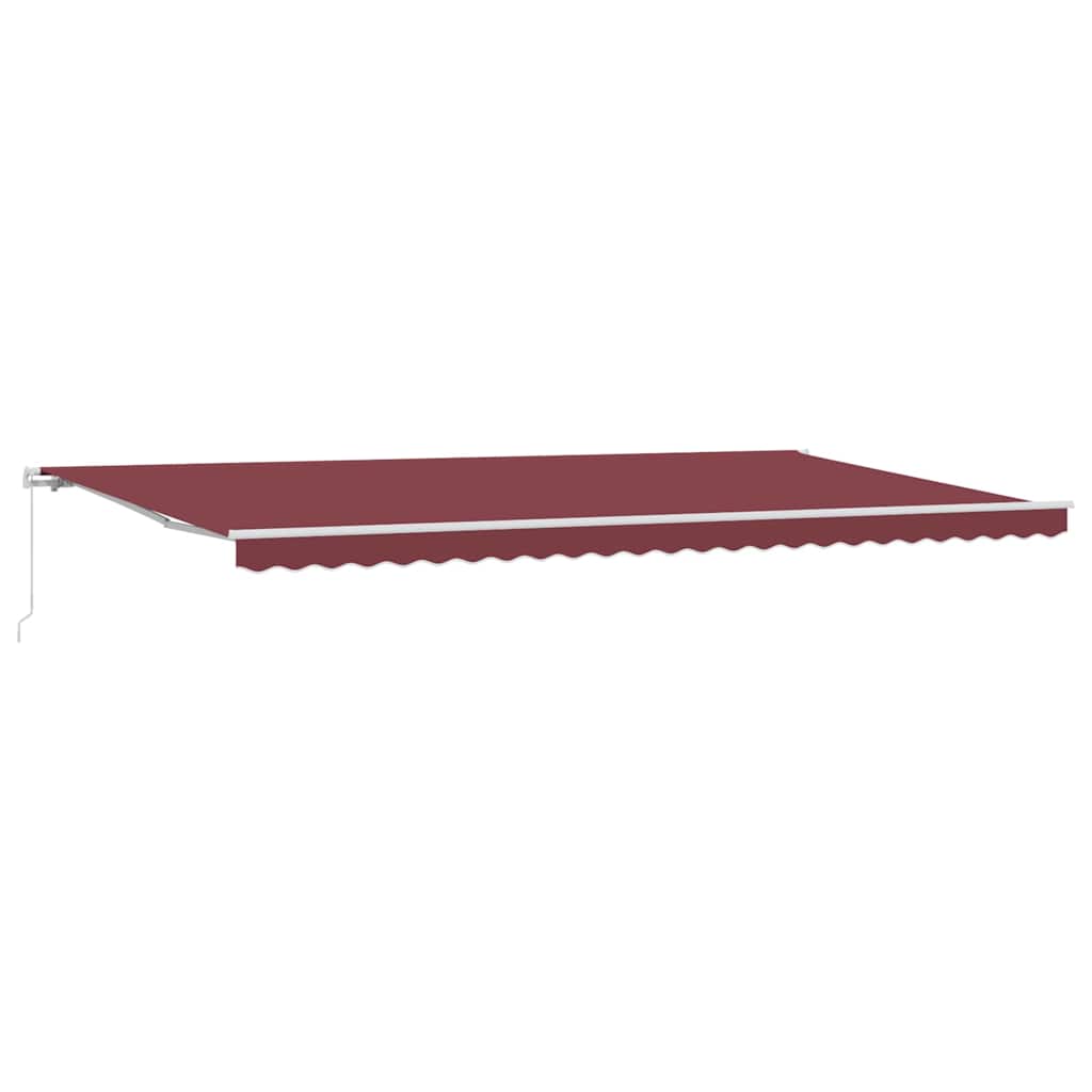 Tenda na ručno uvlačenje bordo 500 x 300 cm