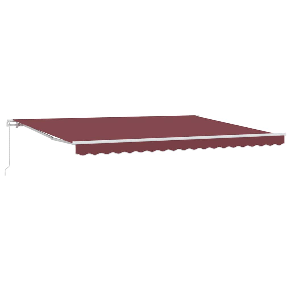 Tenda na ručno uvlačenje bordo 450 x 300 cm