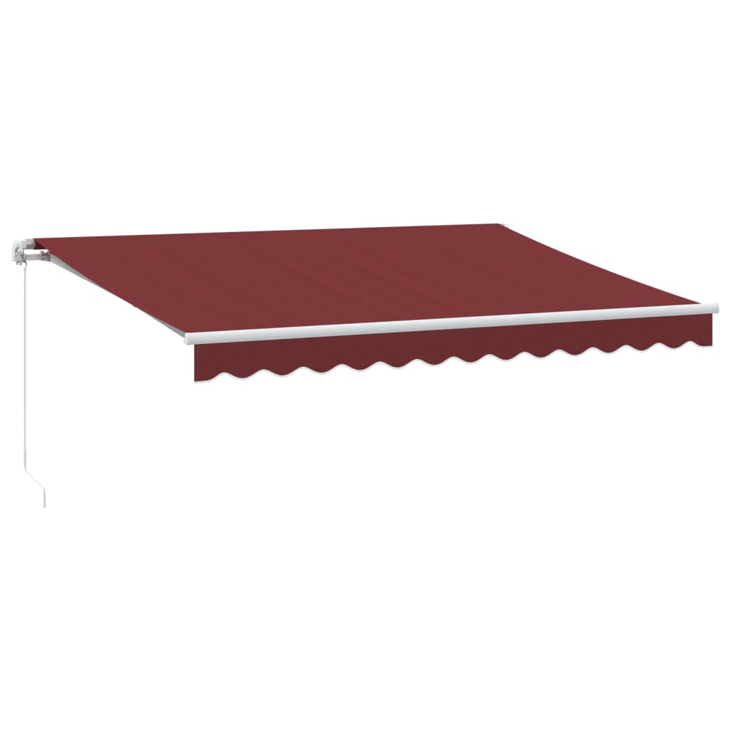 Tenda na ručno uvlačenje bordo 350 x 250 cm