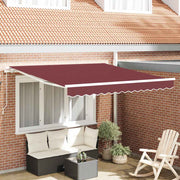 Tenda na ručno uvlačenje bordo 300 x 250 cm