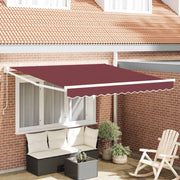 Tenda na ručno uvlačenje bordo 300 x 250 cm
