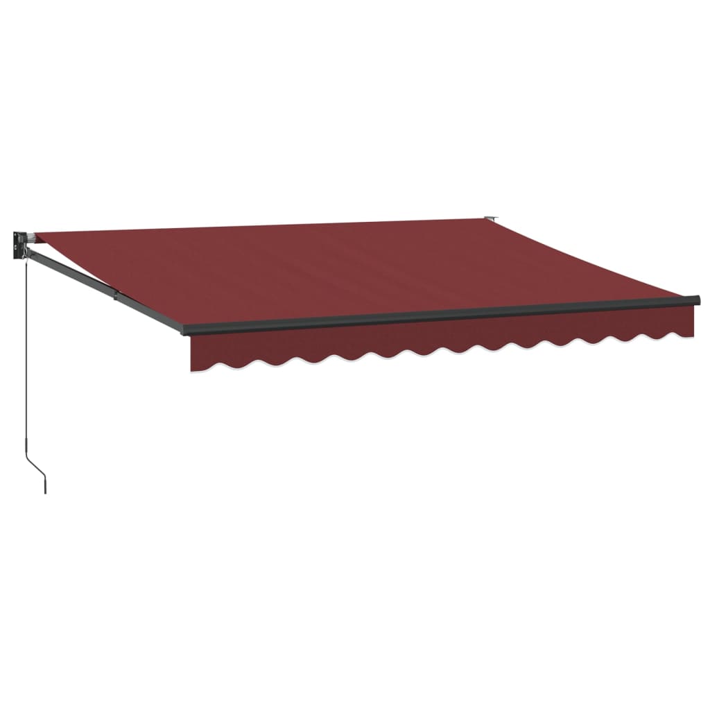 Tenda na ručno uvlačenje bordo 350 x 250 cm