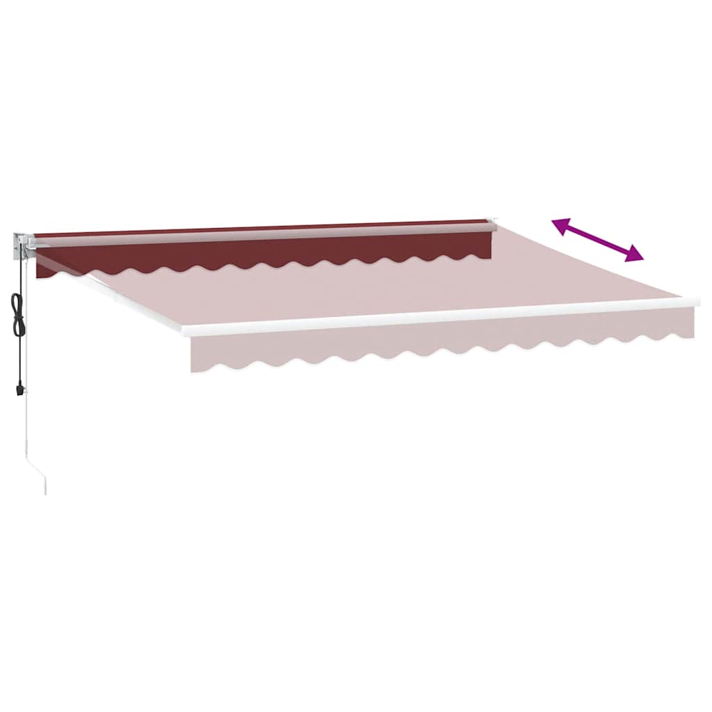 Tenda na automatsko uvlačenje bordo 350x250 cm
