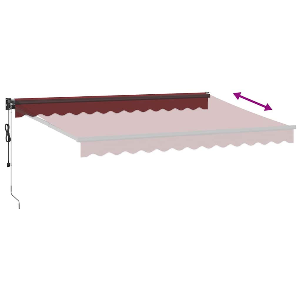 Tenda na automatsko uvlačenje bordo 350x250 cm