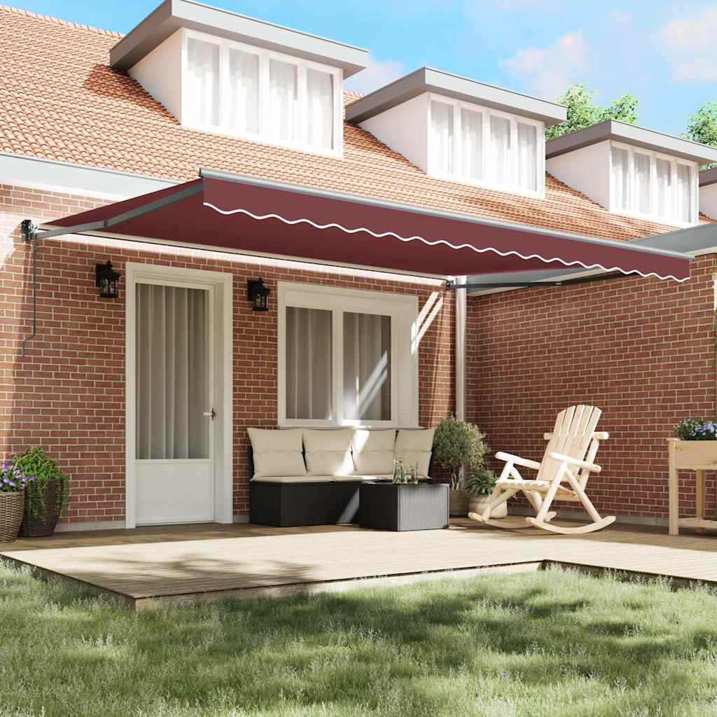 Tenda na automatsko uvlačenje bordo 450 x 300 cm