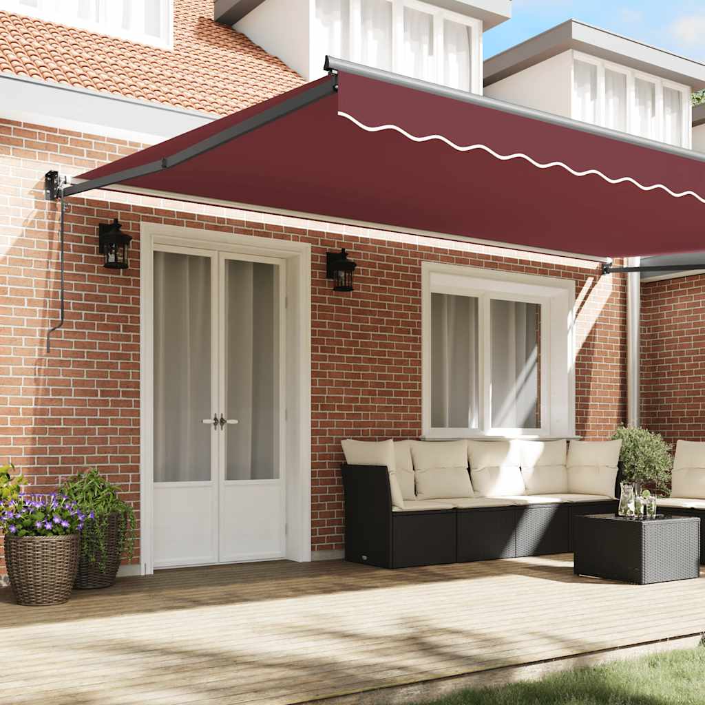 Tenda na automatsko uvlačenje bordo 500 x 300 cm