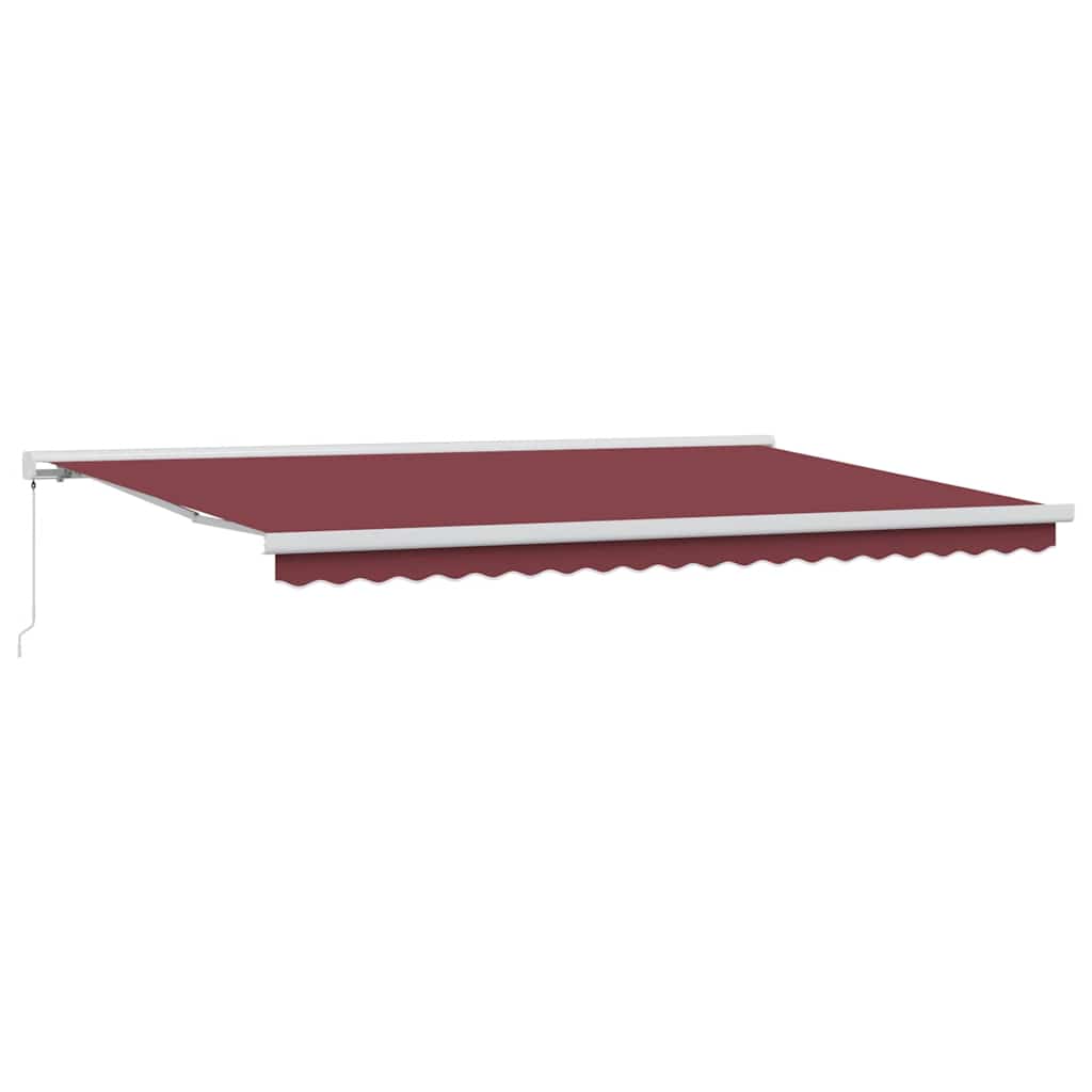 Tenda na ručno uvlačenje bordo 500 x 300 cm