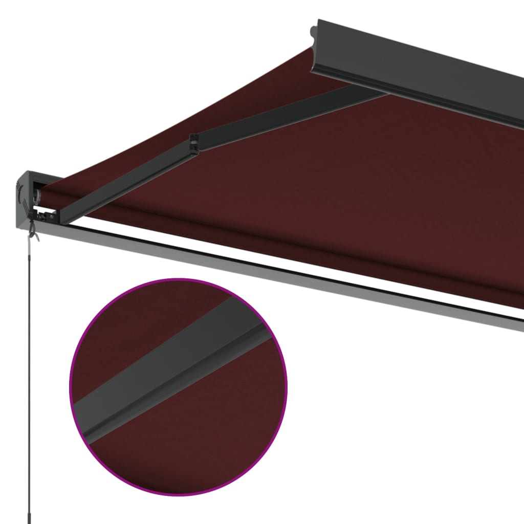 Tenda na ručno uvlačenje bordo 350 x 250 cm