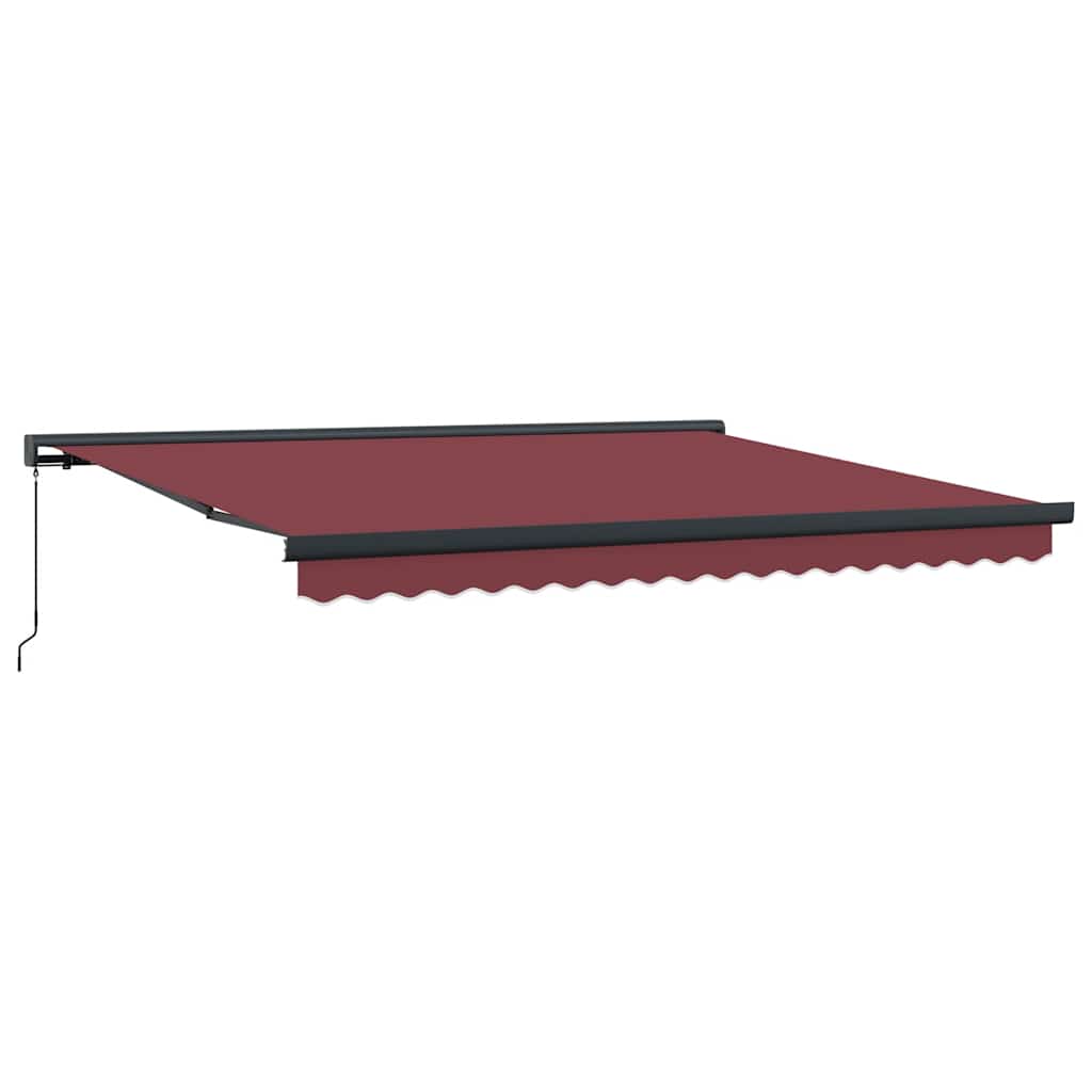 Tenda na ručno uvlačenje bordo 400 x 300 cm