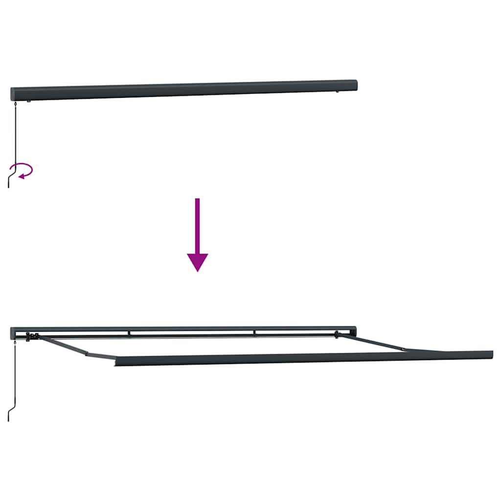 Tenda na automatsko uvlačenje bordo 300 x 250 cm