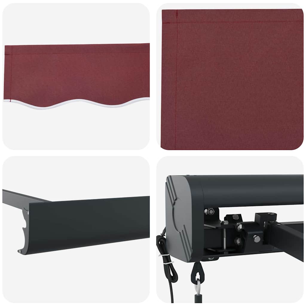 Tenda na automatsko uvlačenje bordo 400 x 300 cm