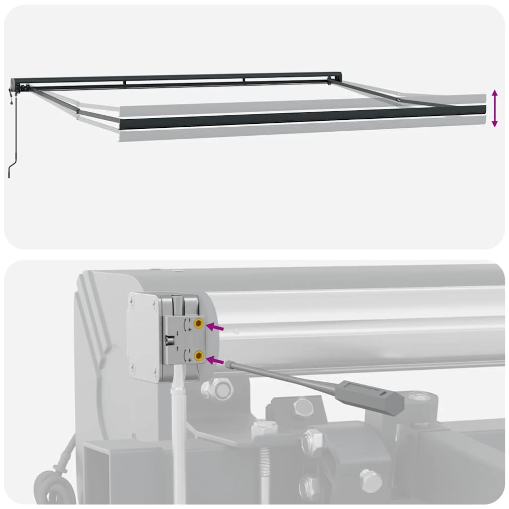 Tenda na automatsko uvlačenje bordo 500 x 300 cm