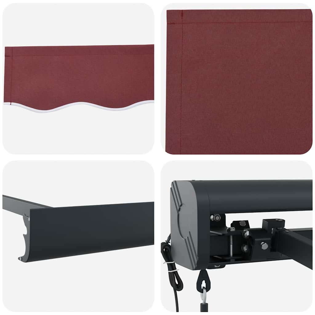 Tenda na automatsko uvlačenje bordo 500 x 300 cm